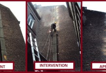 Démontage cheminée menaçante – Lille
