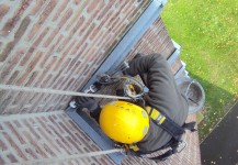 Recherche de fuites et réalisation de joints d’étanchéité sur cerclage cheminée – Tourcoing